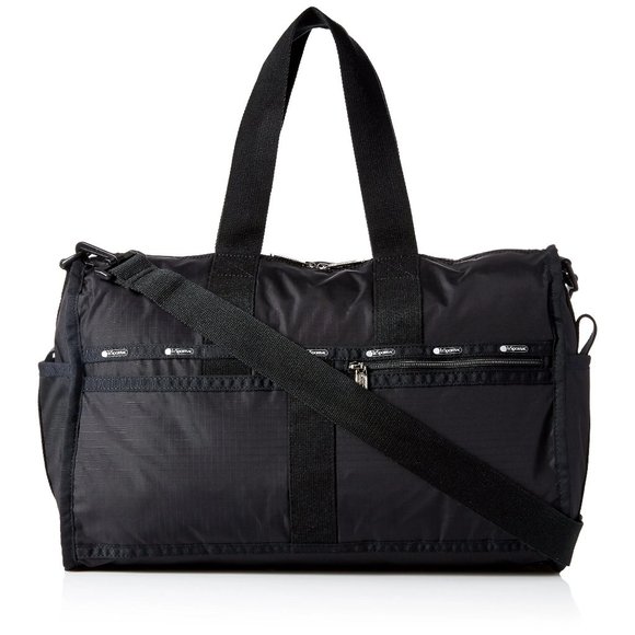 Lesportsac Handbags - LeSportSac Black Core Diaper Bag Nylon Briefcase Shoulder Bag Handbag New